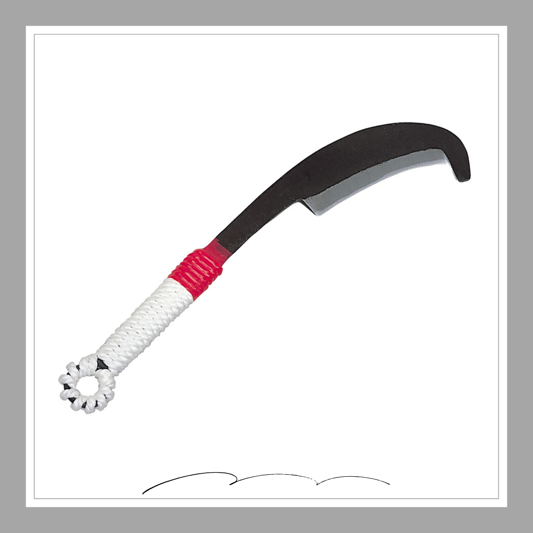 天六　石付共柄鉈（ロープ巻）450g「1732」