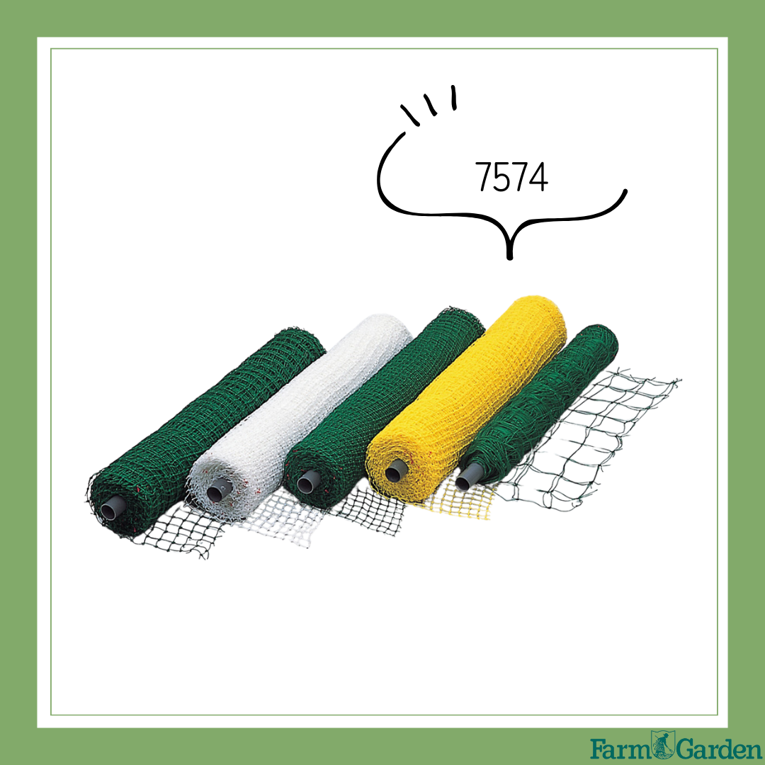 ◇在庫限数量限定◇　有結ロール巻ネット(緑)25mm＜2mX15m＞「7574-15」