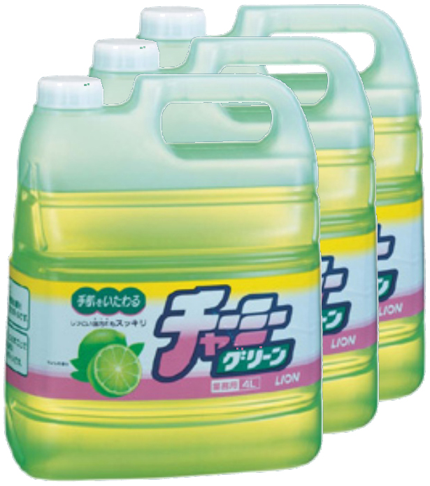 ライオン激安食器用洗剤チャーミーグリーン4L３本ケース販売はきんだいネットで
