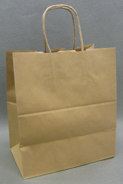 HW-4茶未晒無地手提げ紙袋