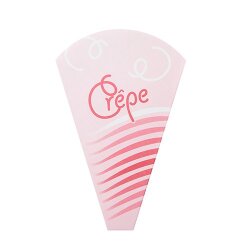 【定番デザイン】クレープ袋（ストライプ柄）　（2000枚入）