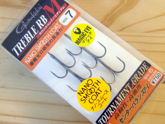 がまかつ　トレブルフックミディアム　ナノ