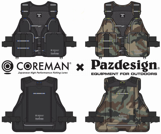 コアマン COREMAN×Pazdesign スーパーライトベスト SLV-024 ブラック