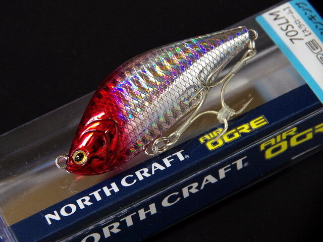 NORTH CRAFT Air OGRE 70SLM （ノースクラフト エアオグル70スラローム） 【シーバスルアー専門店 キングフィッシャー】 ノースクラフトBMC 100 North Craft ホロピンクイワシ