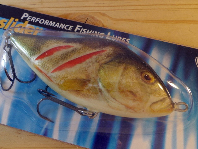 激レア　魚皮貼り　サルモスライダー　ブルーギル皮貼り　超リアル SALMO(サルモ) Salmo Slider(サルモ スライダー) 12S 【シーバスルアー