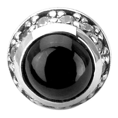 Artemis Classic(アルテミスクラシック)　ラウンドブラックスターピアス【1個＝片耳用】　ACE0061