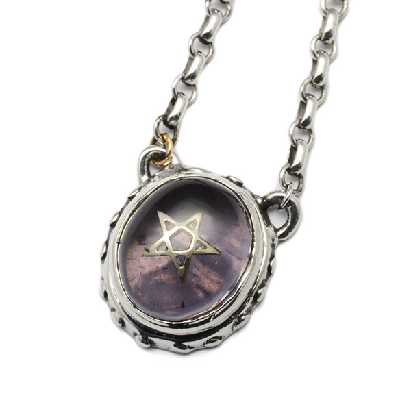 アレックスストリーター　ALEX STREETER　【名古屋限定モデル】ベイビーエンジェルハートペンダント　パープル　ラベンダー ALP853LV