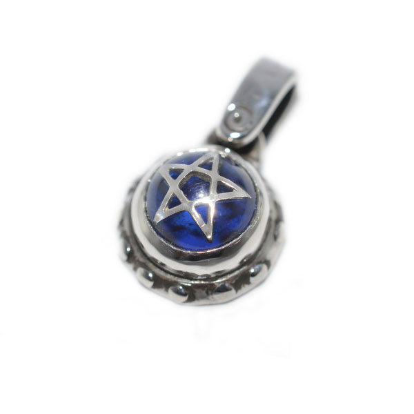 アレックスストリーター　ALEX STREETER　ベイビーデビルハートペンダントBLUE