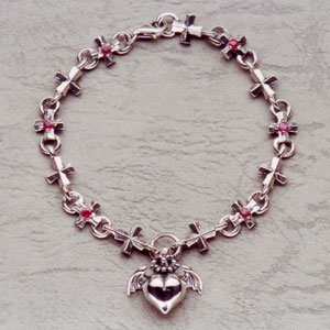バーバラ　Barbara　Barbara Iron Cross Bracelet (6stones)　PB-B-304
