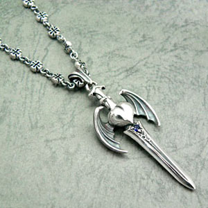 Barbara(バーバラ)　ペンダント　Knight Sword Pendant　PB-N-421　チェーン40cm (+5cmのアジャスター付き)