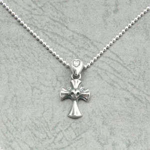 Barbara(バーバラ)　ペンダント　Blue Rosen Croiz Pendant (Petit)　PB-N-407(チェーン40ｃｍ)
