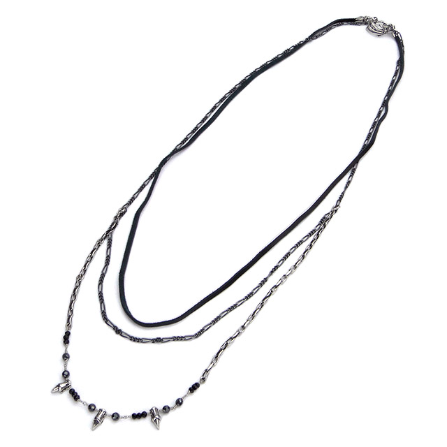 ブラッディマリー　Bloody Mary　夜 Pheles フェレスチェーン＆レザーネックレス　bmn1275-bc