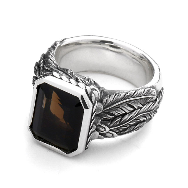 ブラッディマリー　Bloody Mary　ソフィア リング 鳳凰 w/ スモーキークオーツ　bmr1597-1-sq