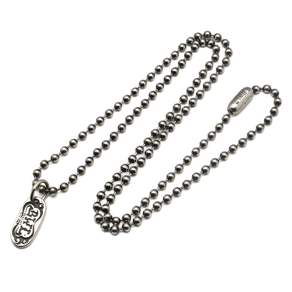 ビルウォールレザー　Bill Wall Leather　Ball Chain w/ BWL Tag 3ｍｍ　ボールチェーンw/BWLタグ　3ｍｍ　20インチ(約51ｃｍ)　N832