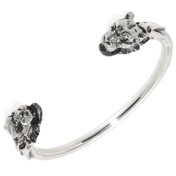 クレイジーピッグ　CRAZY PIG DESIGNS　タイガーヘッドバングル(ブレスレット)　Tiger Head Bangle #498