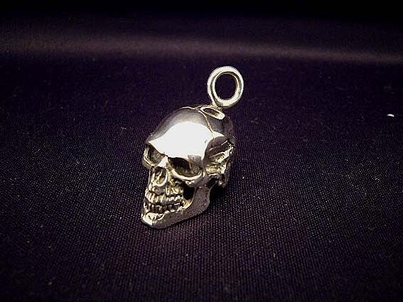 クレイジーピッグ　CRAZY PIG DESIGNS　SOLID SKULL ソリッドスカルペンダント【トップのみ】#703
