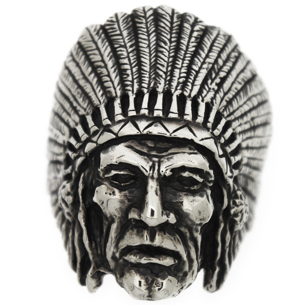 クレイジーピッグ　CRAZY PIG DESIGNS　インディアンチーフリング　Indian Chief #134