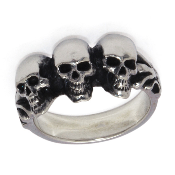 クレイジーピッグ　CRAZY PIG DESIGNS　TUDOR THREE SKULL チューダースリースカル　#1018