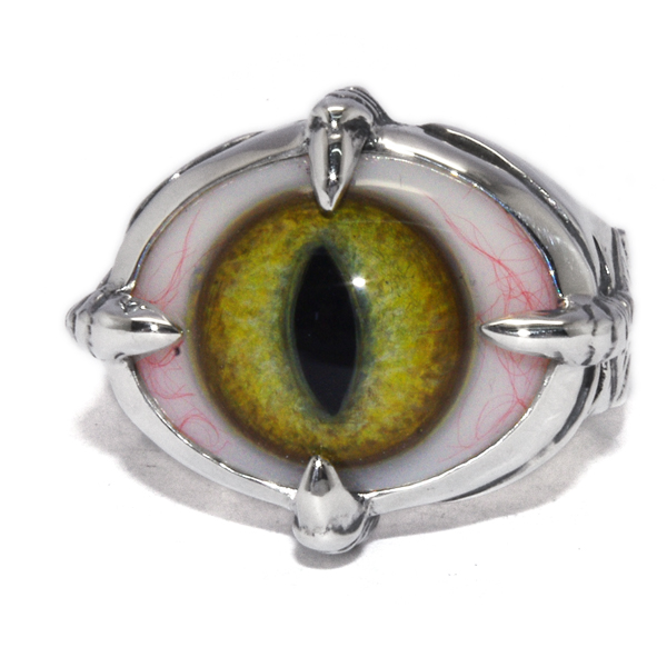 クレイジーピッグ　CRAZY PIG DESIGNS　FOR CRAW EYE  CATS EYE YELLOW  RING #4
