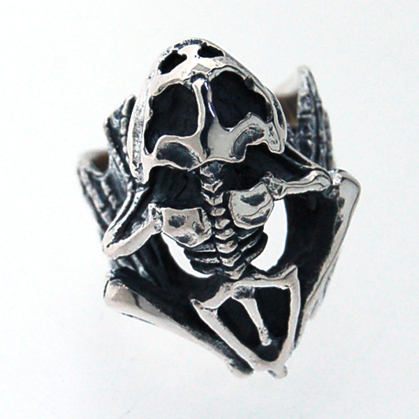クレイジーピッグ　CRAZY PIG DESIGNS　スケルトンフロッグリング　Skeleton Frog　#848