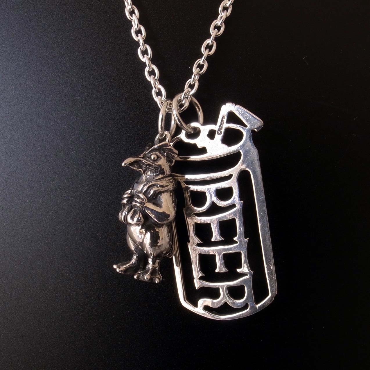 EVANGELION（エヴァンゲリオン）　PENPEN＆BEERペンダント【チェーン付】　ネックレス