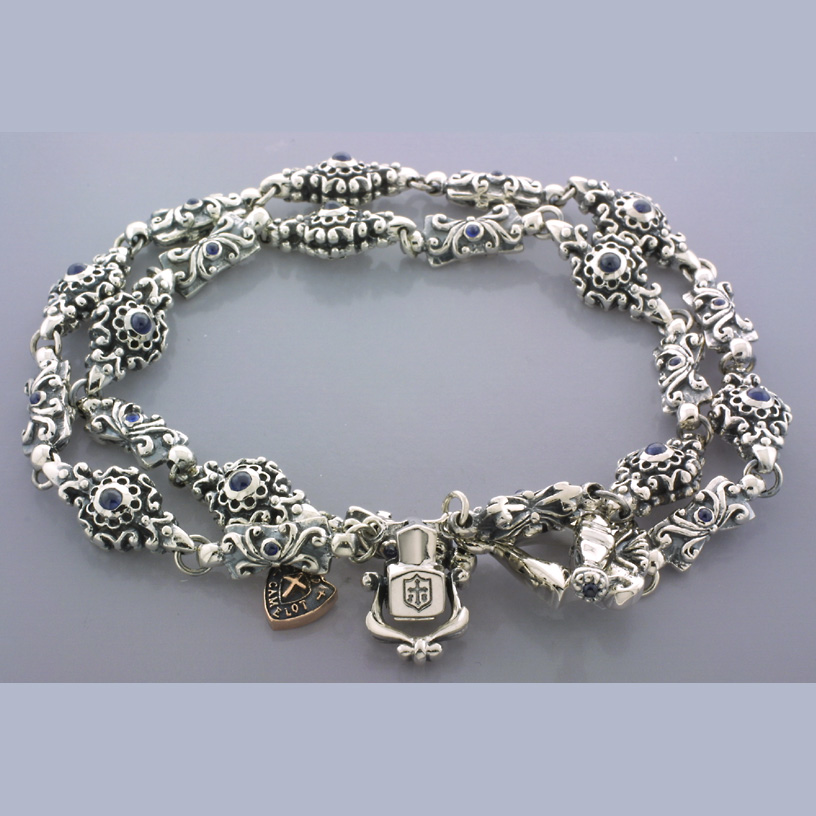 【ロードキャメロット　ネックレス　チェーン】Lord Camelot　LC-1101SP(サファイア)　デザインチェーン