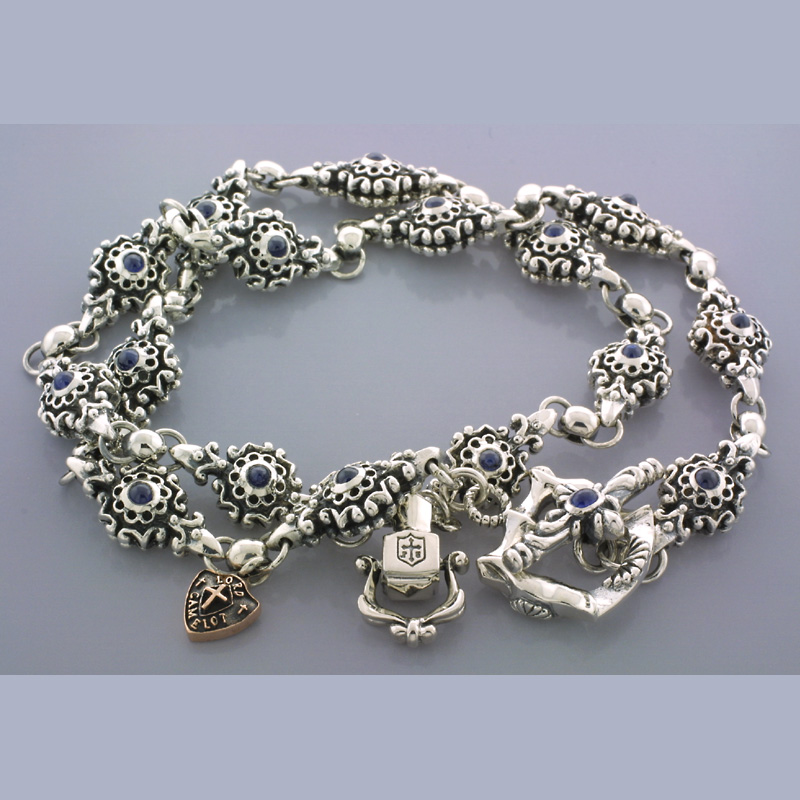 【ロードキャメロット　ネックレス　チェーン】Lord Camelot　LC-1102SP(サファイア)　デザインチェーン