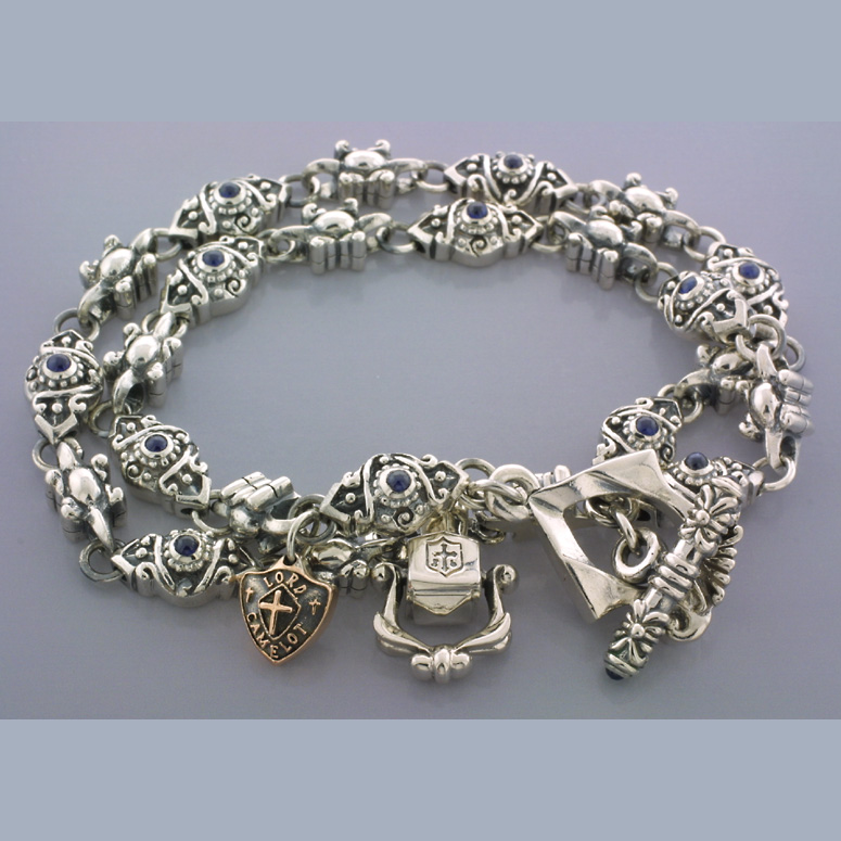 【ロードキャメロット　ネックレス　チェーン】Lord Camelot　LC-1103SP(サファイア)　デザインチェーン