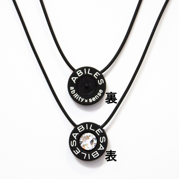 ABILES PLUS クリスタル ネックレス アビリス プラス ABILES PLUS Crystal ネックレス Type2【黒】