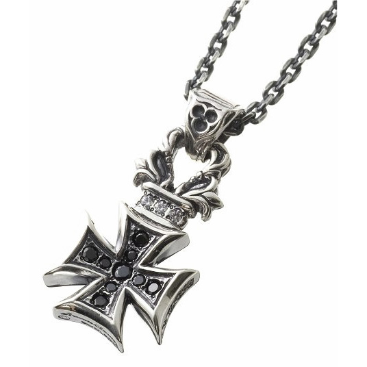 Artemis Classic(アルテミスクラシック) フローラルアイアンクロスペンダント【チェーン付】 ACP0182PAVE ネックレス