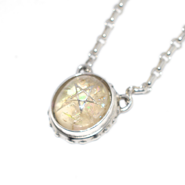 アレックスストリーター　ALEX STREETER　ベイビーエンジェルハートペンダント　クラッククリア