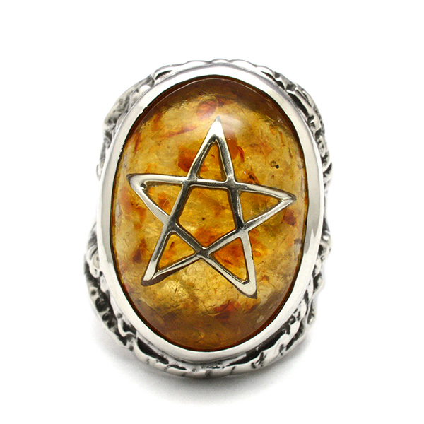 アレックスストリーター ALEX STREETER ANGEL HEART RING ANBER  