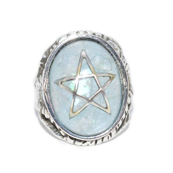 アレックスストリーター　ALEX STREETER　エンジェルハートリング　クラックアクアマリン　Crack Aquamarine