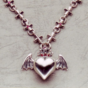 Barbara(バーバラ)　ペンダント　Holy Barbara Iron Cross Pendant 18stones　PB-N-405　チェーン48cm (+5cmのアジャスター付き)