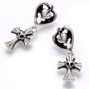 バーバラ　Barbara　Knight & Blue Rosen Croiz Pierce　PB-P-211【1個＝片耳用】