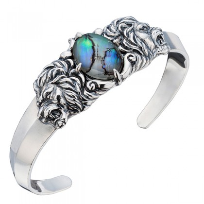 ビザール　Bizarre　ライオンアバロンシルバーバングル　SBP068SV