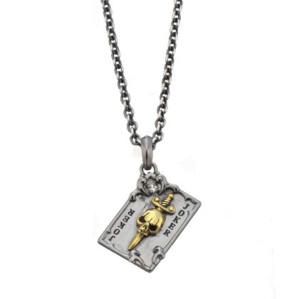 ビザール　Bizarre　トランプジョーカーシルバーペンダント　SNJ127SV　チェーン45ｃｍ(+5ｃｍアジャスター付)