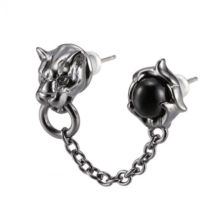 ビザール　Bizarre　フレグランスドパンサーダブルシルバーピアス　SPJ068BK