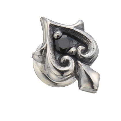 ビザール　Bizarre　トランプスペードシルバーピアス(1個売り)　SPJ053SV