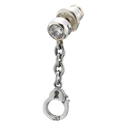 ビザール　Bizarre　手錠ピアス　SPP045SV【1個売り】