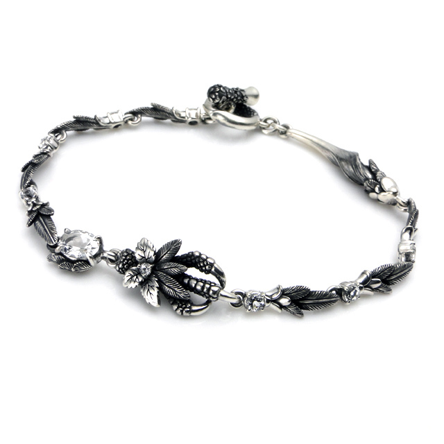 ブラッディマリー　Bloody Mary　Alive 生彩 ブレスレット ホワイトトパーズ 17cm　bmb1022s-wt