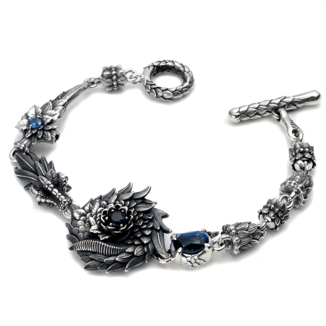 ブラッディマリー　Bloody Mary　Nature 自然 ブレスレット　ロンドンブルートパーズ　21cm　bmb1047l-lbt