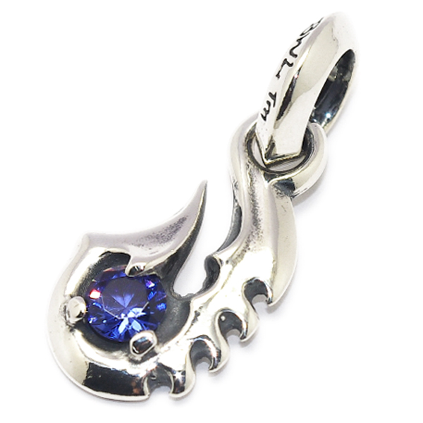 ビルウォールレザー Bill Wall Leather Fish Hook Charm w/Stone 