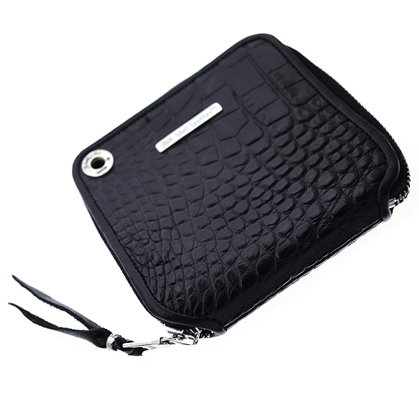 ビルウォールレザー　Bill Wall Leather　Zipper/Square-Alligator　スクエアジッパーウォレットアリゲーター　W961※要見積もり