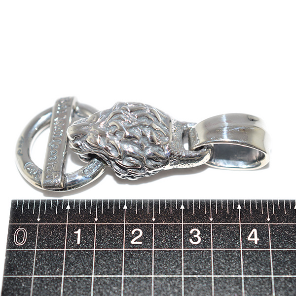 ビルウォールレザー Bill Wall Leather Medium Lion Head w/Ring 