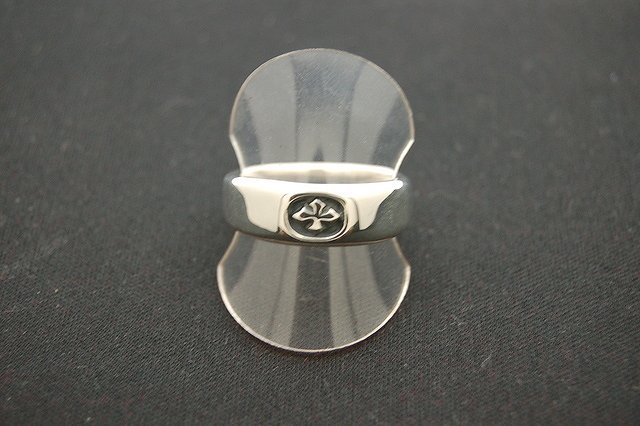 ビルウォールレザー　Bill Wall Leather　Smooth "C" Cross Ring　スムースCクロスリング　R227