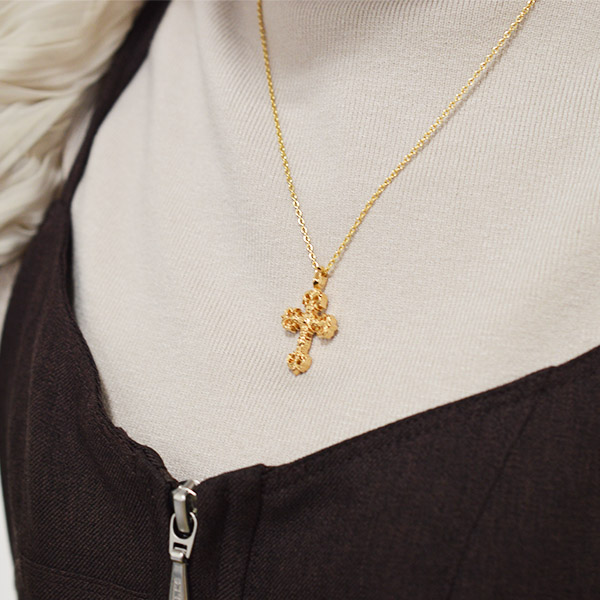 クロムハーツ CHROME HEARTS 22K Tiny Filigree Cross Charm 22Kタイニーフィリグリークロスチャーム