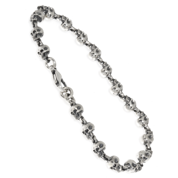 MEDIUM SKULL LINK BRACELET | クレイジーピッグ公式オンライン