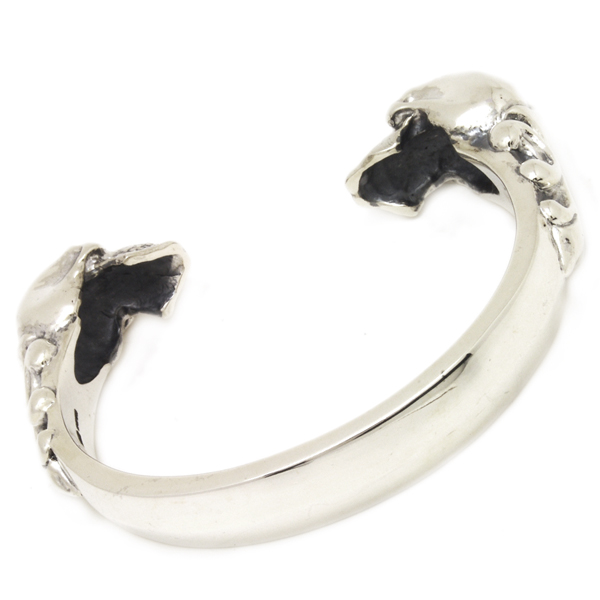 クレイジーピッグ CRAZY PIG DESIGNS HEAVY TWO SKULL BANGLE ヘビー2  