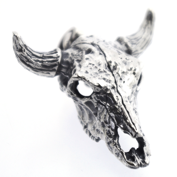 クレイジーピッグ　CRAZY PIG DESIGNS　3D COW SKULL 3Dカウスカルペンダント【トップのみ】 #179